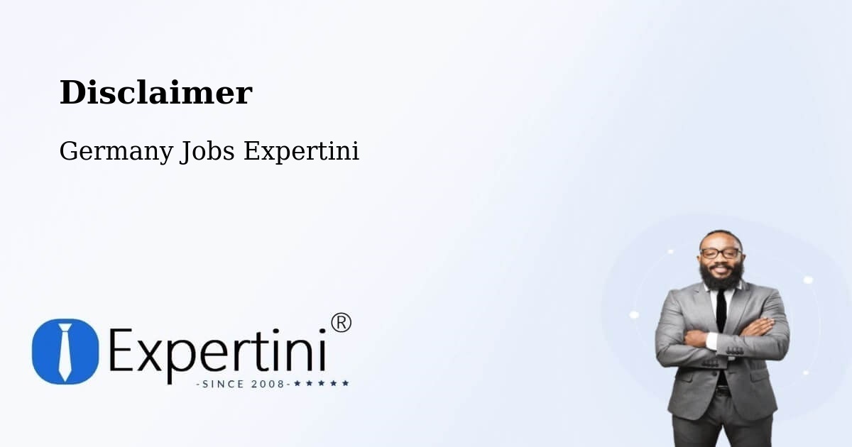 Disclaimer – Oelde - Germany Jobs Expertini
